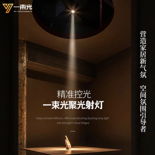 一束光聚光射灯小角度3度15度嵌入式展会3500K餐饮酒柜珠宝店专用