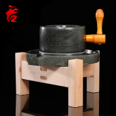 石磨家用石磨盘小石磨手推小型青石手工老石磨家用迷你手动豆浆机