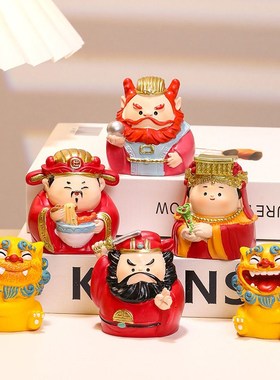 钟馗防职场小人可爱工位摆件搞怪爷送男女生办公室解压