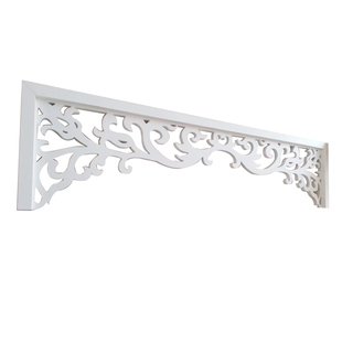 中式门楣垭口挂落花格PVCw镂空雕花板客厅门头通花板现代走廊装饰