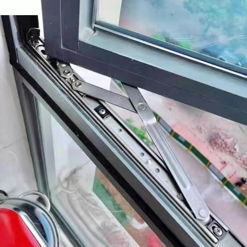 塑钢滑撑滑轨铰链304不锈钢门窗支架防风撑平开窗户铝合金四连杆,基础建材,撑杆,淘宝优惠券,粉丝福利购,淘宝优惠卷