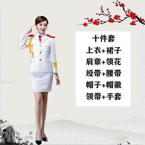 正品红色节日小军鼓服女军乐队文化工程锣成鼓队中老年人台舞装乐