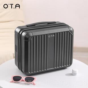 正品OTA14寸化手行李箱附加包女登机迷你妆箱收提纳可携套拉杆可