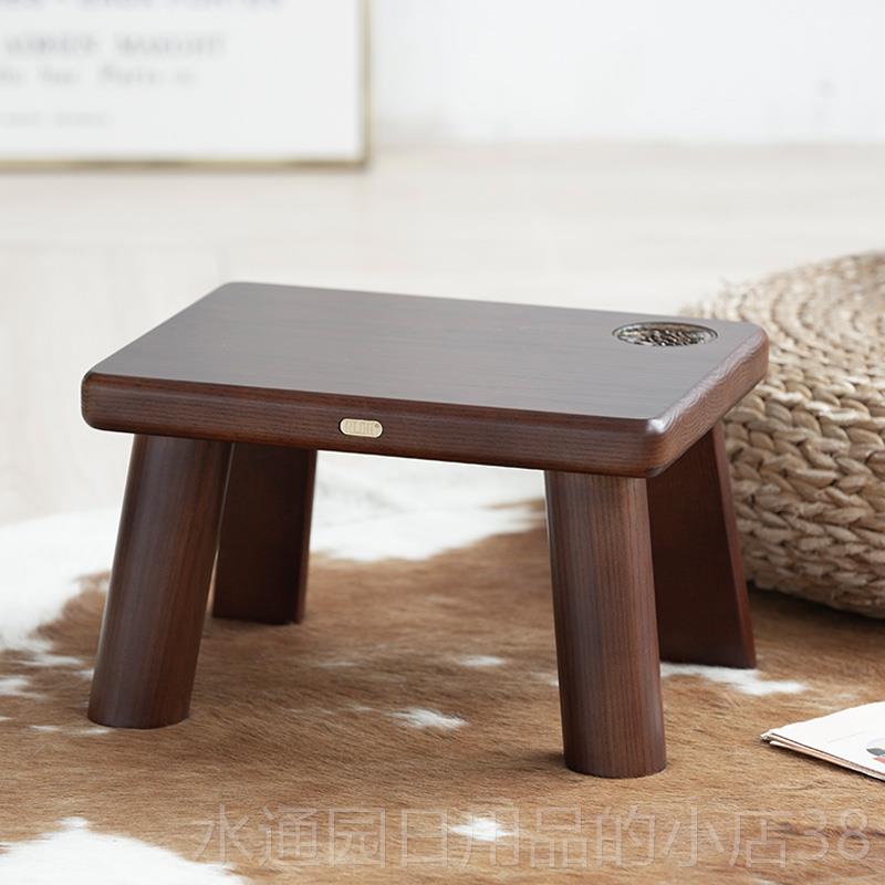 正品美式白蜡木实木小凳子家鞋用矮客厅儿凳童小板凳客厅茶几换凳