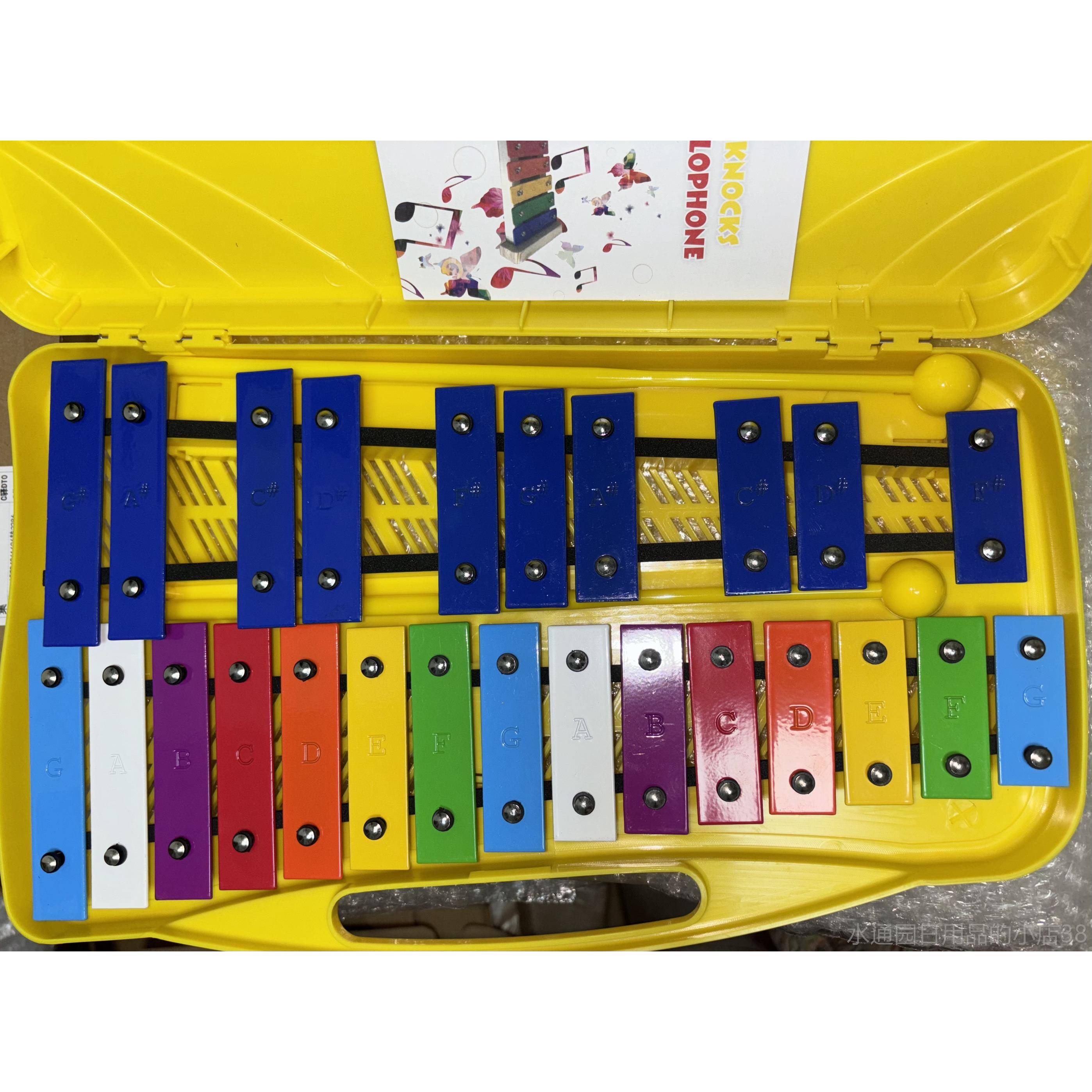 正品片琴尔夫打击乐器5音铝板琴敲击钢片琴彩色铝琴片敲2琴手敲奥