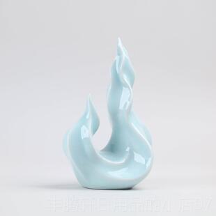 正品色火属性焰陶摆件红招财办公室火玄关家居装饰品工艺瓷品乔迁