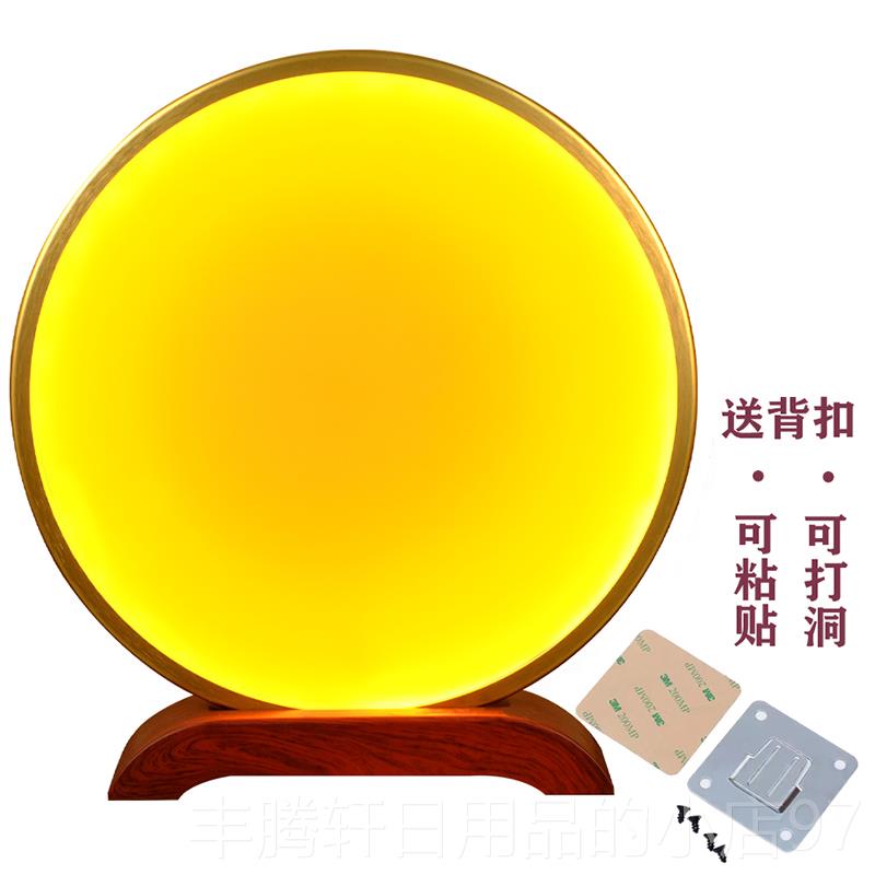 正品佛龛灯佛像背光灯佛堂神台背后圆形佛光龛圈灯观音神像背景佛图片