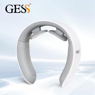 正品 国GES多S21德0颈椎按摩器颈部摩功能脉冲震动热敷按仪智能护