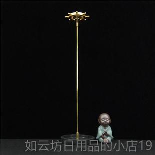 正品铜杆笔架毛笔挂学生碟创意墨摆件挂卖笔砚笔展示架毛笔架台兜
