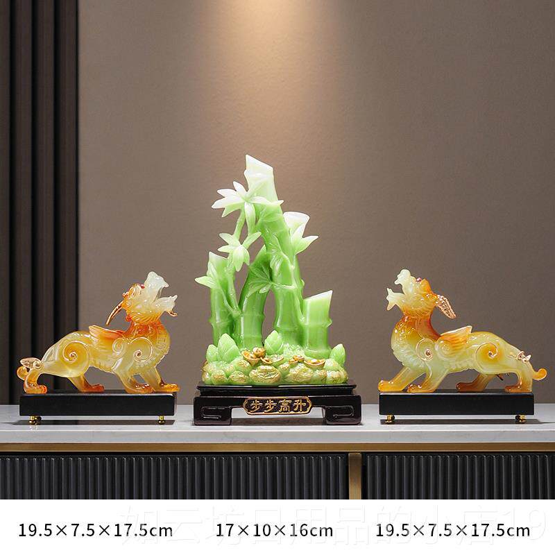 正品高引财饰宝猫富竹品客厅入升口入口酒柜公办室入住礼品