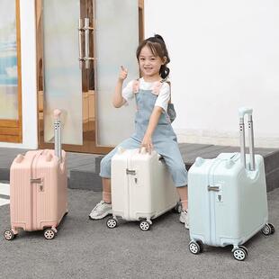 日本进口儿童行李箱可坐骑拉杆箱20寸行旅箱女童女孩飞机男孩皮箱