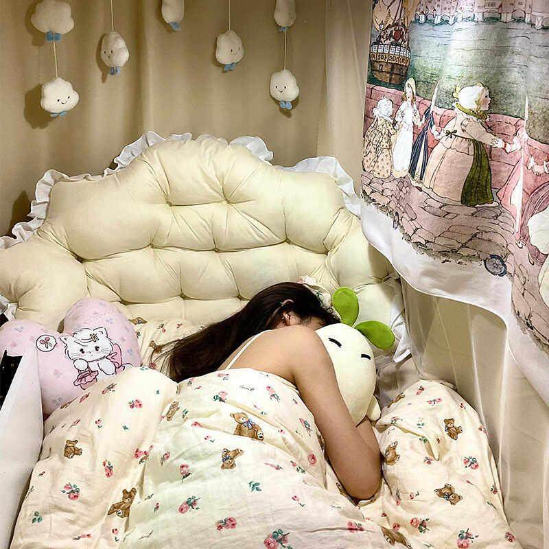 公主风网红学生宿舍床头靠垫榻榻米床上靠枕护腰单人防撞软包靠背,居家布艺,床头靠垫,淘宝优惠券,粉丝福利购,淘宝优惠卷