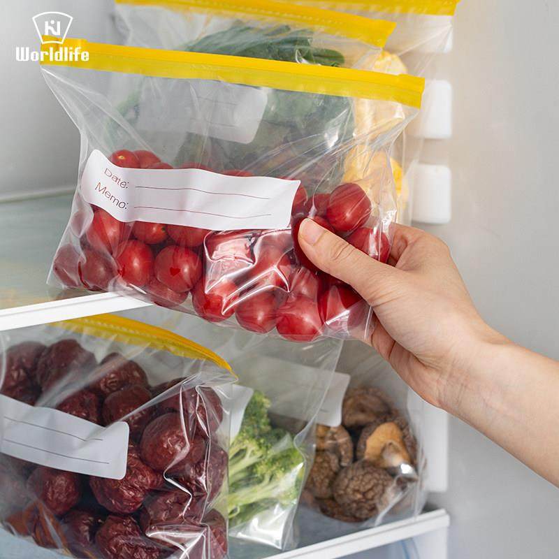 日本保鲜袋密封袋食品级家用冰箱专用带封口拉炼 炼 式自封加厚密