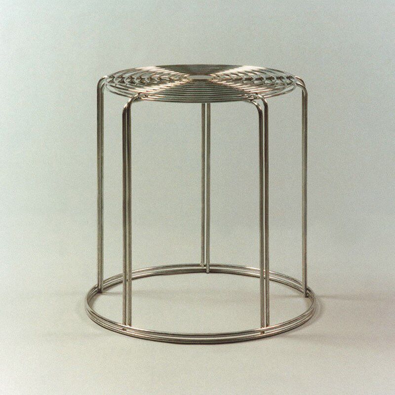 sort丹麦&Tradition餐凳VP11不锈钢凳子可堆叠轻便钢丝凳茶几边几