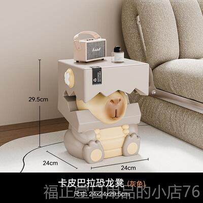 高档贝汉美卡皮巴拉家入凳户门换鞋轻奢高级感物摆件搬礼乔迁新居