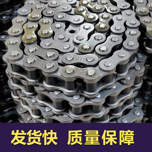 创美工业链条滚子链传动短节距单排双排锰钢08B10A12A16A厂家定制