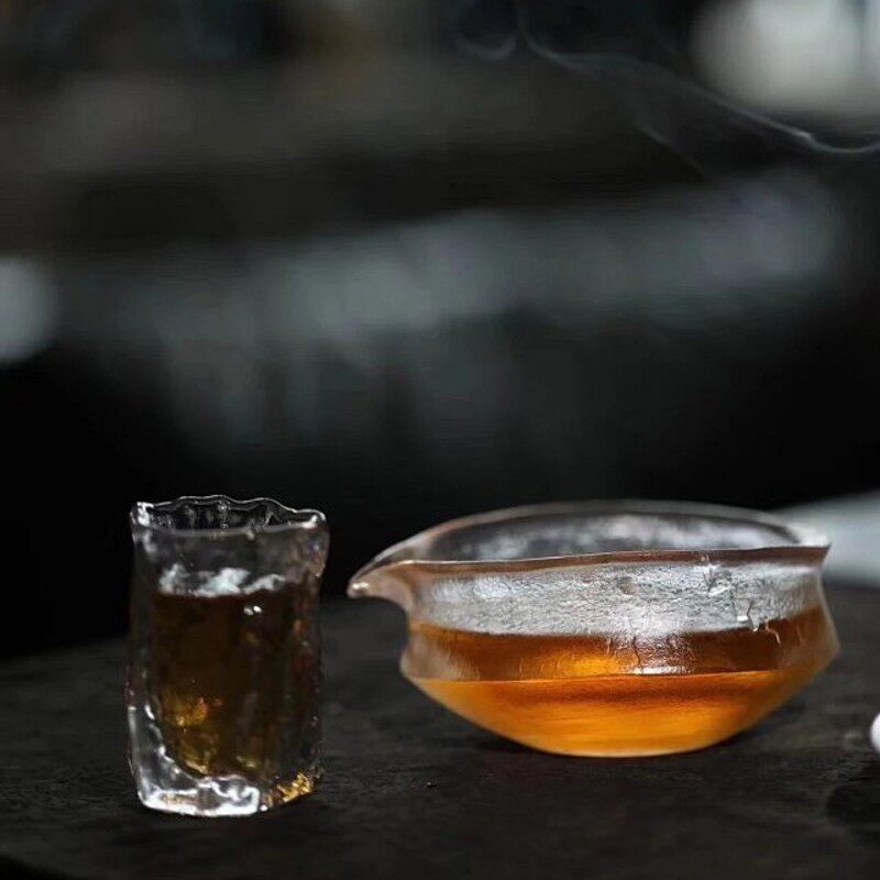 无相佑 全手工琉璃菘風公道杯耐高温复古分茶器加厚职人手作匀杯