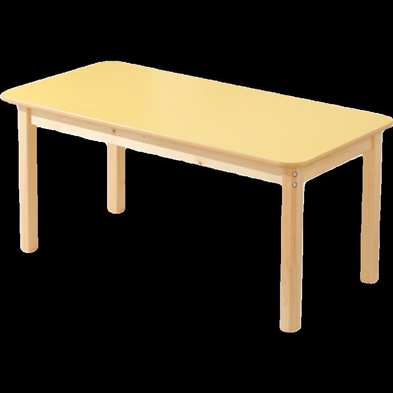 异型桌定制幼儿园实木书桌中小学生绘画美术课桌儿童学习彩色