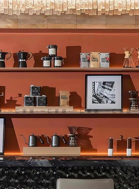 一匚 现代简约装饰画长嘴咖啡壶组合 样板间咖啡店餐厅客厅摆件