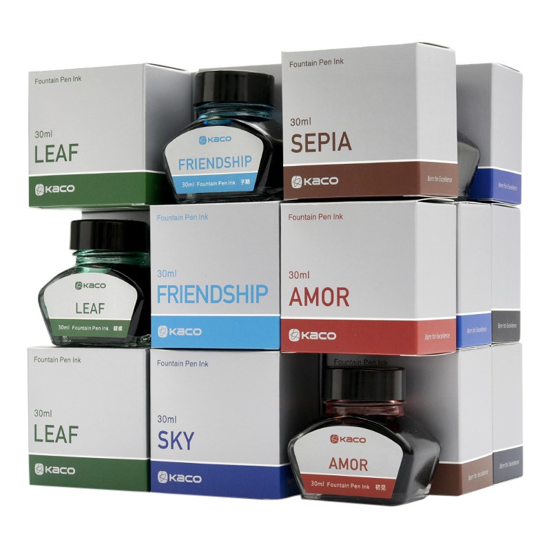 彩色墨水 30ml小号分装瓶装 KCO不堵笔钢笔非碳素墨水
