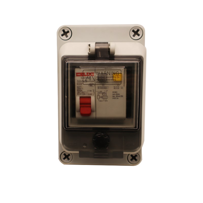 防水漏电断路器空气开关小型防水装盒1P+N2P3P充电桩开关保护器