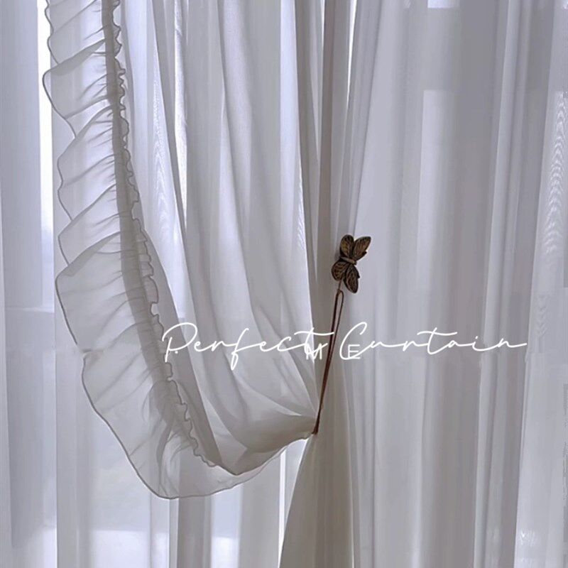 复古古铜色蝴蝶窗帘磁铁扣绑带捆绳带绳免打孔磁性绑绳帘钩