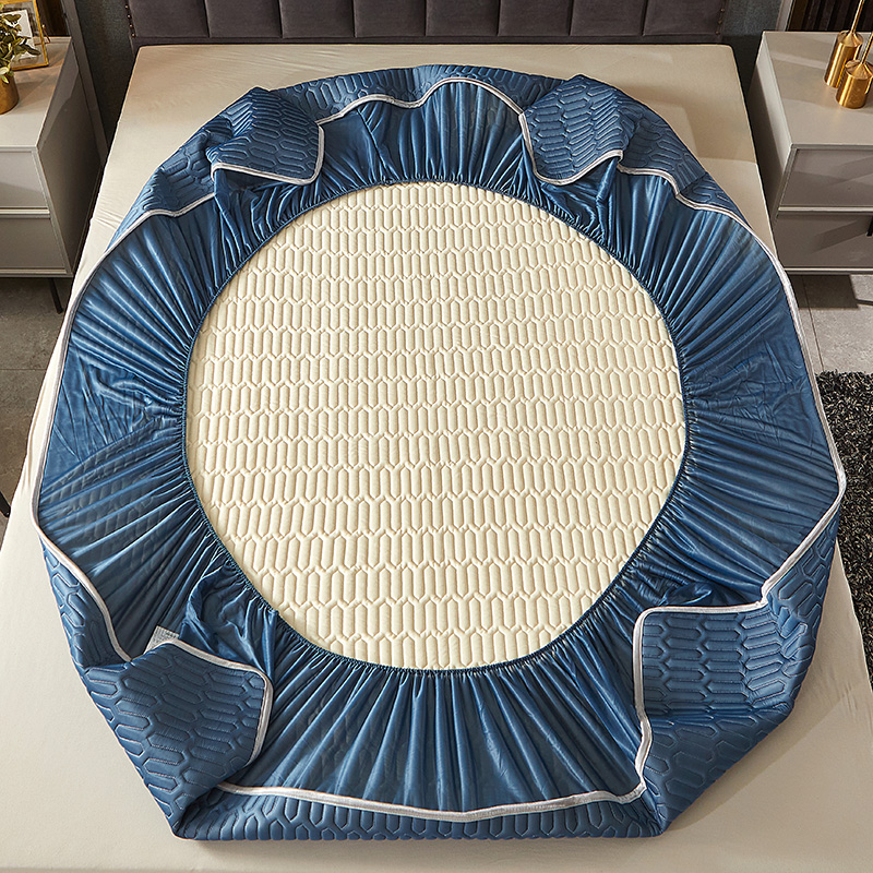 冰丝乳胶凉席三件夏季空调床单席1.\1.5\1.8m2米床家用床笠席