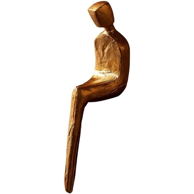 现代简约抽象一家三口四口人物小摆件书房酒柜桌面装饰工艺品摆设