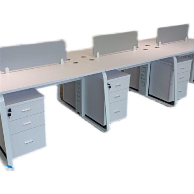 深圳办公家具定制办公桌简约现代四人位职员办公桌椅组合办公卡位