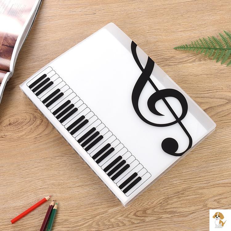 音乐普夹防反光谱夹钢琴书夹子多层乐曲谱歌页夹黑色文件夹合唱团