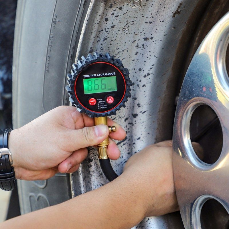 酷莱普电子胎压表气压表高精度汽车轮胎测压监测器数显加气表