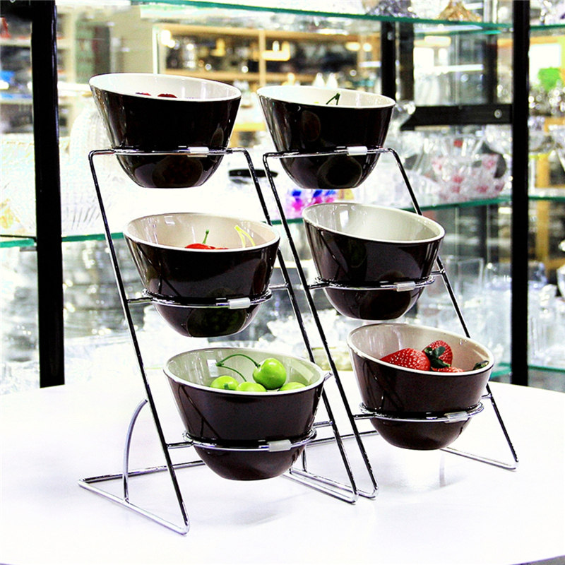 自助餐台早餐厅餐具器皿食物火锅酒店沙拉小凉菜咸菜碗展示盘架子