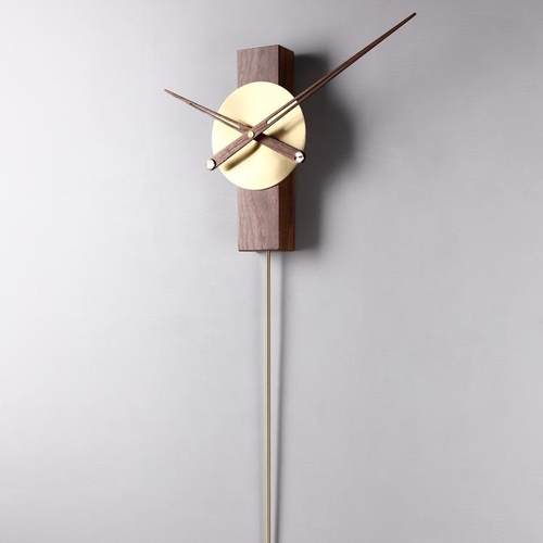 西班牙极简钟饰表客厅家个用挂钟现代简约时挂墙钟轻奢性创无品牌