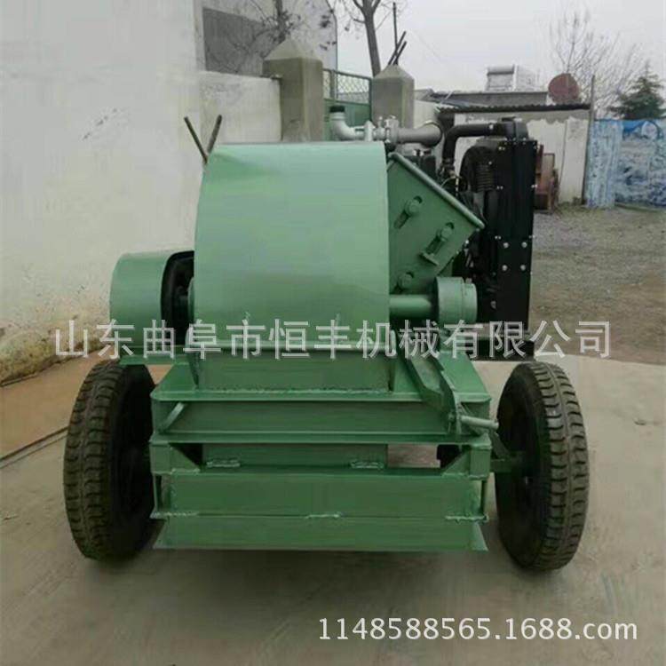 山东树枝粉机移动式木材PMD碎碎粉机园林木粉碎灌机