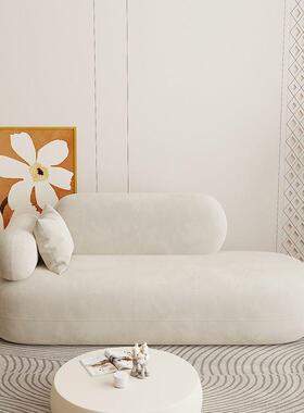 店轻奢现代贵妃椅民宿沙发椅小户型客厅懒人71642躺高端休闲椅美