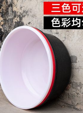 熟胶塑料大盆加厚超大浴盆耐用养殖特大号塑料盆加深泡澡盆子黑色