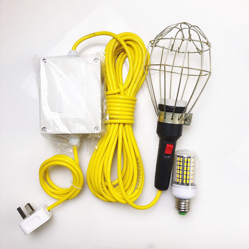安检灯低压移动安全检修灯行灯维修灯220V转12V24V36V拖线工作灯