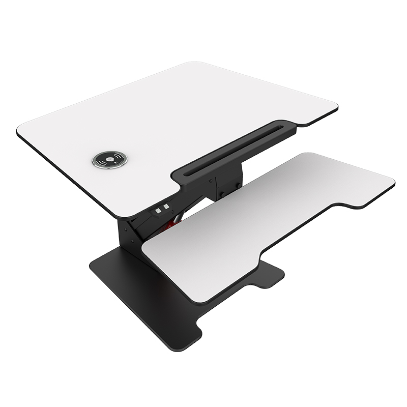 单人桌上桌全自动电脑升降桌台上桌站立办公桌电动折叠桌无级悬停