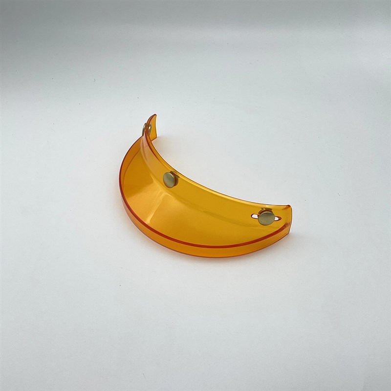 复古机车四分之三安全帽通用大帽簷配饰遮阳挡雨耐磨可调节式