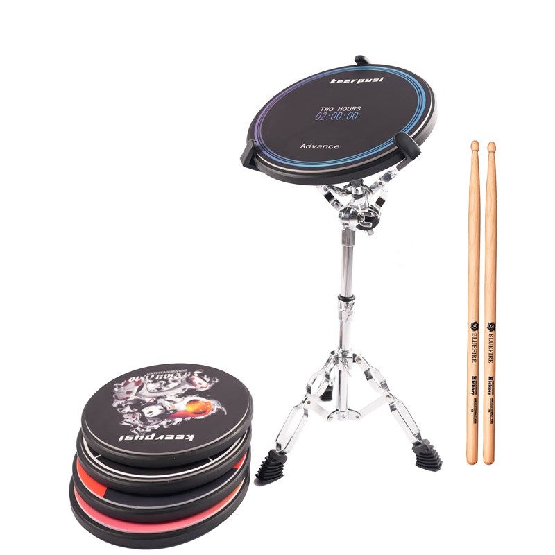 keerpusi硅胶哑鼓垫练习装静音寸架子鼓打击垫初学训练节拍器