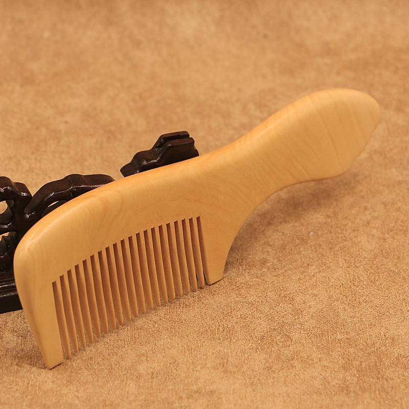 黄杨木梳子常州梳篦小叶黄杨防脱发按摩天特产然整块木料去头屑