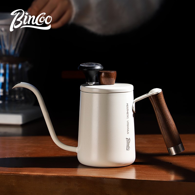 Bincoo手冲壶咖啡壶不锈钢挂耳长嘴壶细口壶套装带温度计把手家用