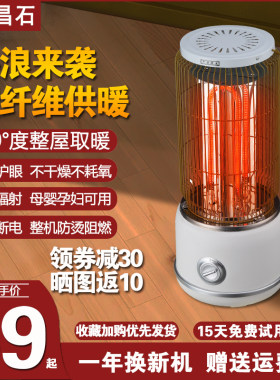 昌石鸟笼取暖器家用烤火炉小太阳台式暖风机小型电暖器速热电暖气