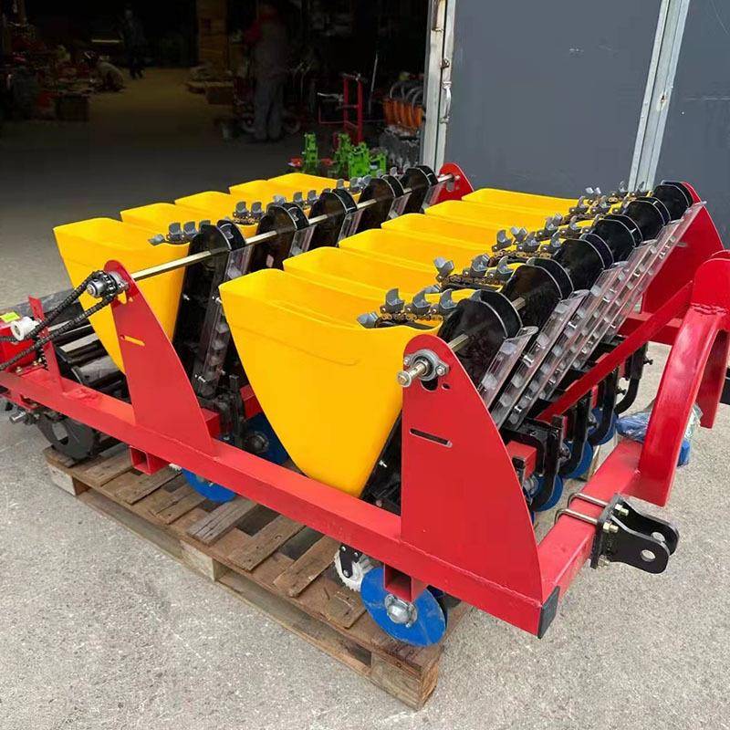 手推式电动三行大蒜轮播种机四牵引TQO式种蒜机五行蒜瓣种植机