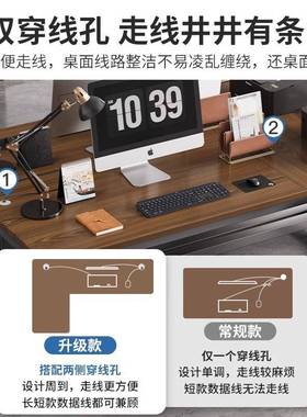 G&双人公角办桌现代简约办公室桌3321-A65椅组合电职脑桌办公位员