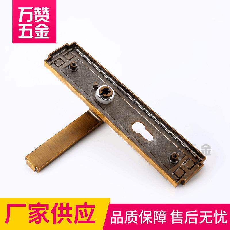 欧式静音房门锁黄古家锁用门室M616-10-内木锁门卧室锁简铜约执手