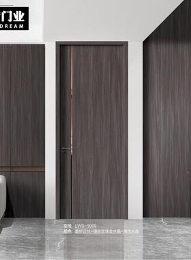 轻奢实内木复合门室门碳晶木门门生态整免漆SLB套房间卧室门酒店