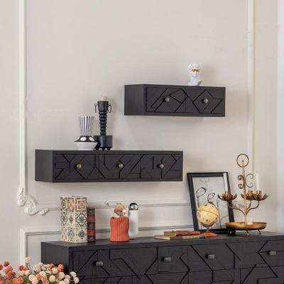 卫A2677美古式实纳木客厅墙面置物架杂物收柜复生间卧室壁挂式收