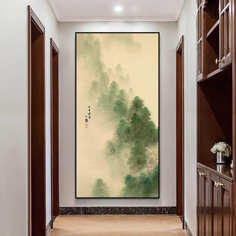 潇湘八景松林树新中式装饰画山水风一LYA188ct画客厅餐厅树一中堂