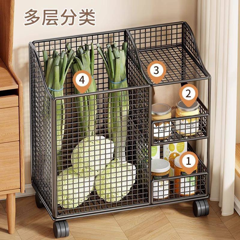 小YSJ1203车置推物架厨移动多层水可果收纳架家用落地多功能蔬菜